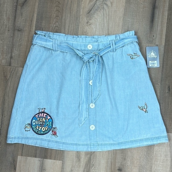 Disney Dresses & Skirts - Disney parks Cinderella themed denim skirt with patches size medium